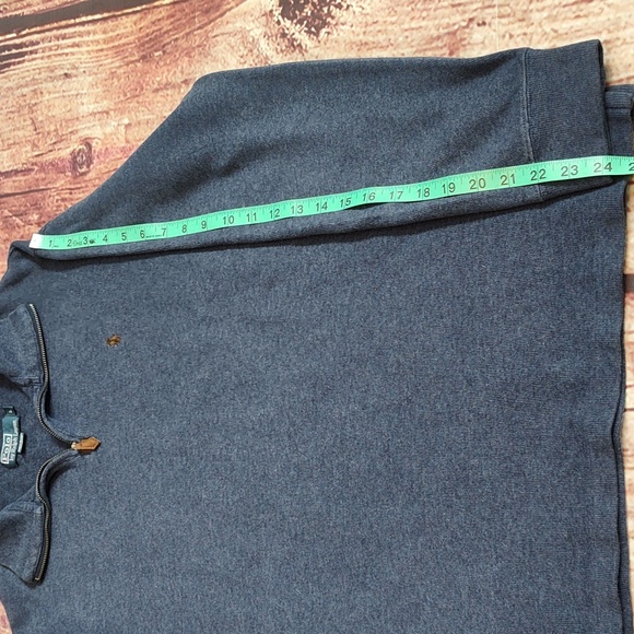 Polo by Ralph Lauren Mens Quarter Zip Pullover Sweatshirt Excellent Condition - Picture 7 of 9